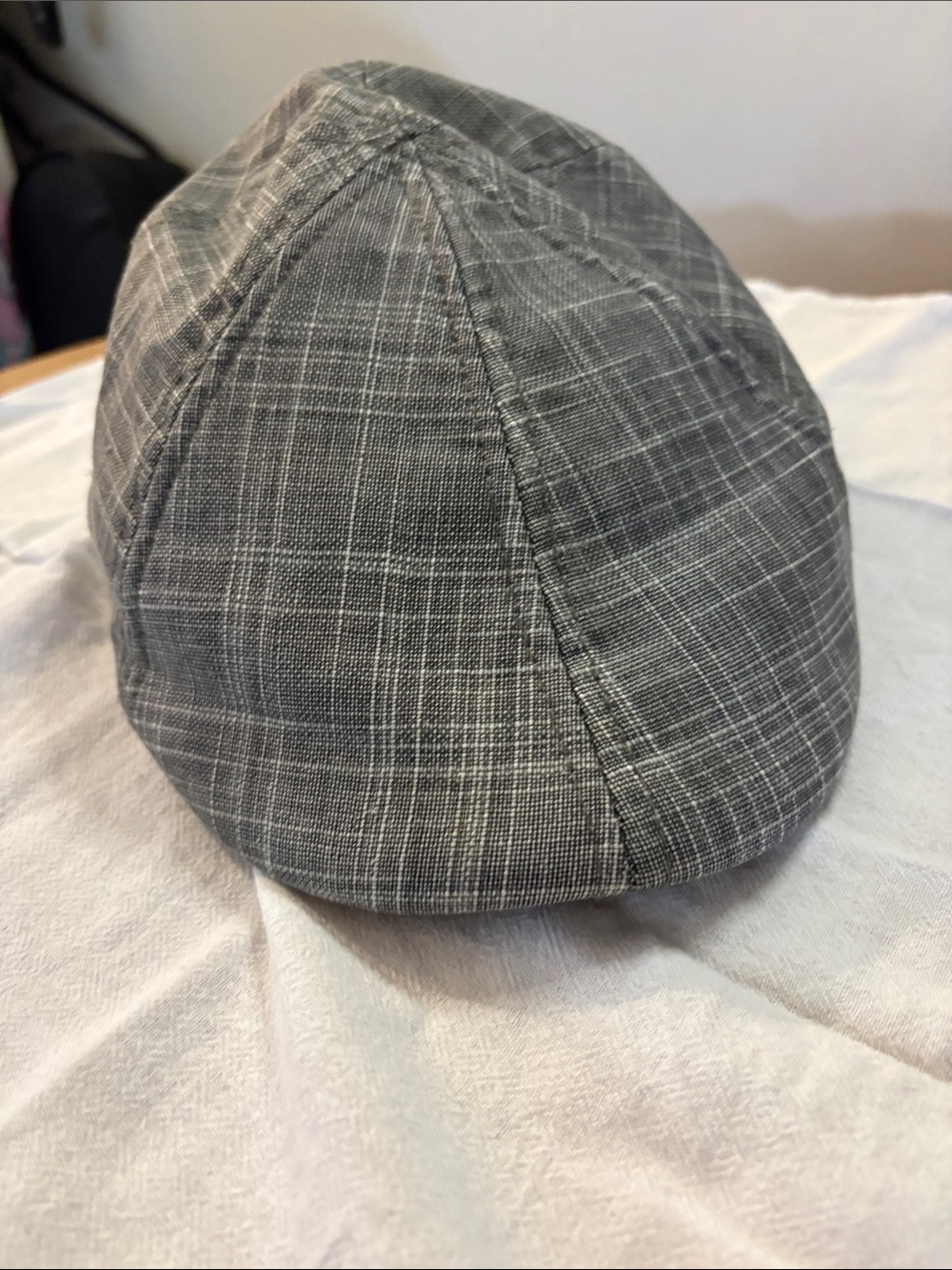 Stetson Gray Plaid Flat Cap